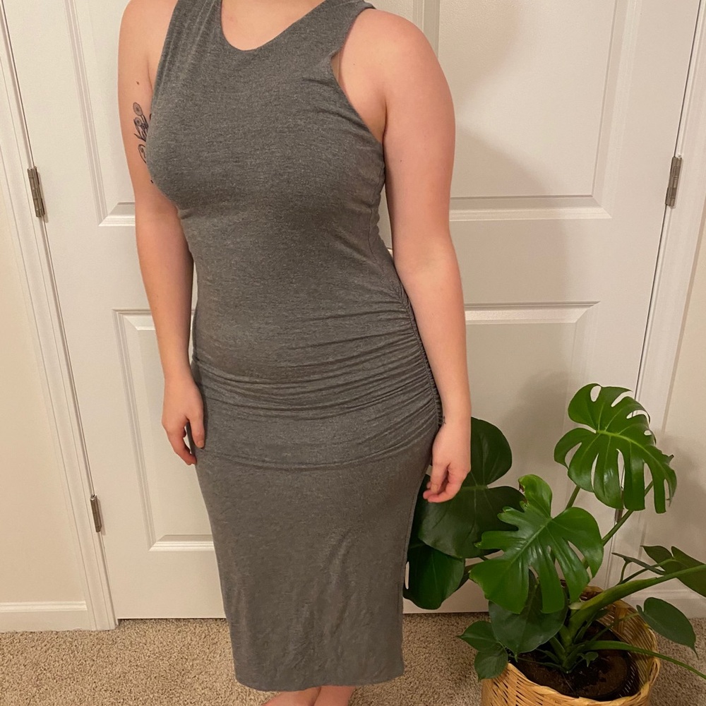 Banana Republic Gray Maxi Dress